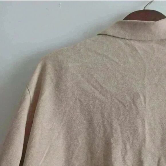 Polo by Ralph Lauren Tan Long Sleeve Polo Shirt Classic Design - Picture 3 of 16